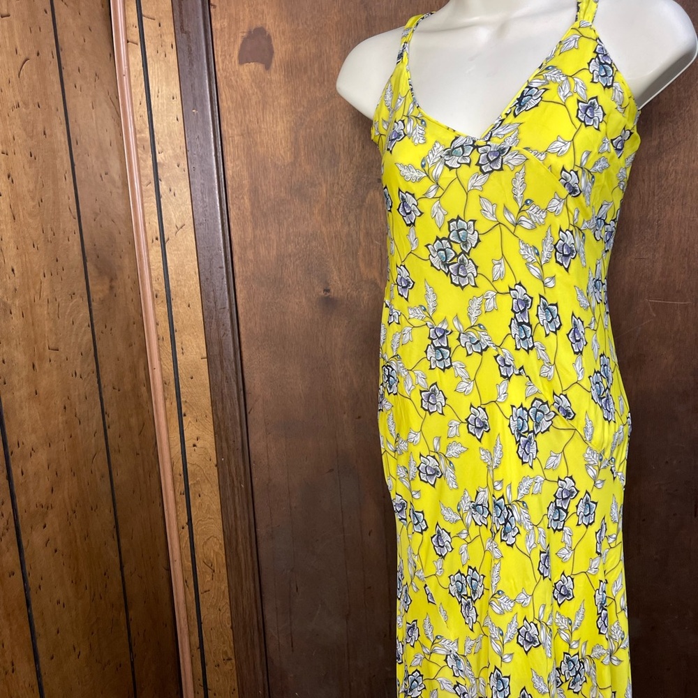 Robert Graham Yellow Floral Maxi Dress
